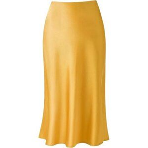 Womens Leopard Print Skirt Yellow